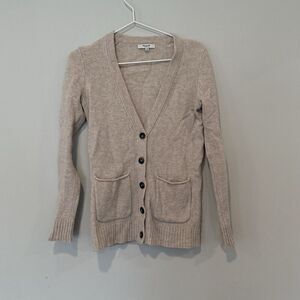 Madewell Women's Cardigan Size XS Button Front Sweater 100% Merino Wool 1638